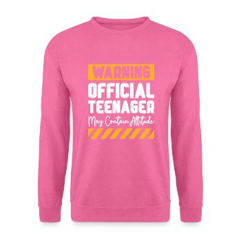 Teenager Teenie Teen Teens Teeny Geschenk - Unisex Pullover - Pink - Vorne