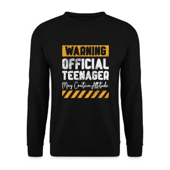 Adolescent - Sweat-shirt Unisexe - noir - Devant - Alina (178cm) & Michal (187cm)
