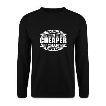Tequila Sunrise Booze Party Mexico Gift - Unisex Sweatshirt - black - Front - Alina (178cm) & Michal (187cm)