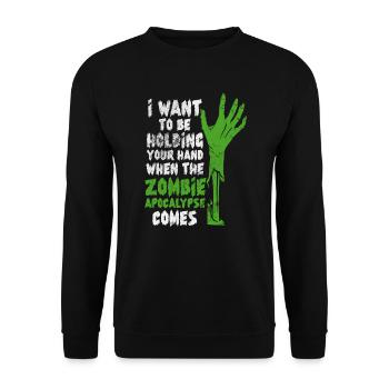 Zombie - Unisex Pullover - Schwarz - Vorne - Alina (178cm) & Michal (187cm)