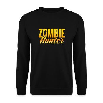 Zombie Zombie-Jäger Zombieapokalypse Geschenk - Unisex Pullover - Schwarz - Vorne - Alina (178cm) & Michal (187cm)
