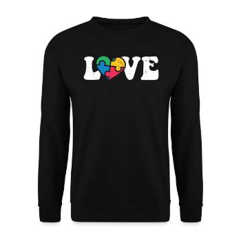 Autisme - Sweat-shirt Unisexe - noir - Devant - Alina (178cm) & Michal (187cm)