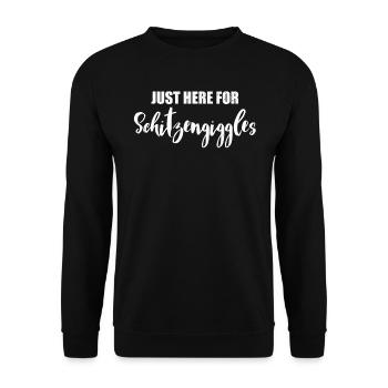 Junggeselle Jungesellenabschied - Unisex Pullover - Schwarz - Vorne - Alina (178cm) & Michal (187cm)
