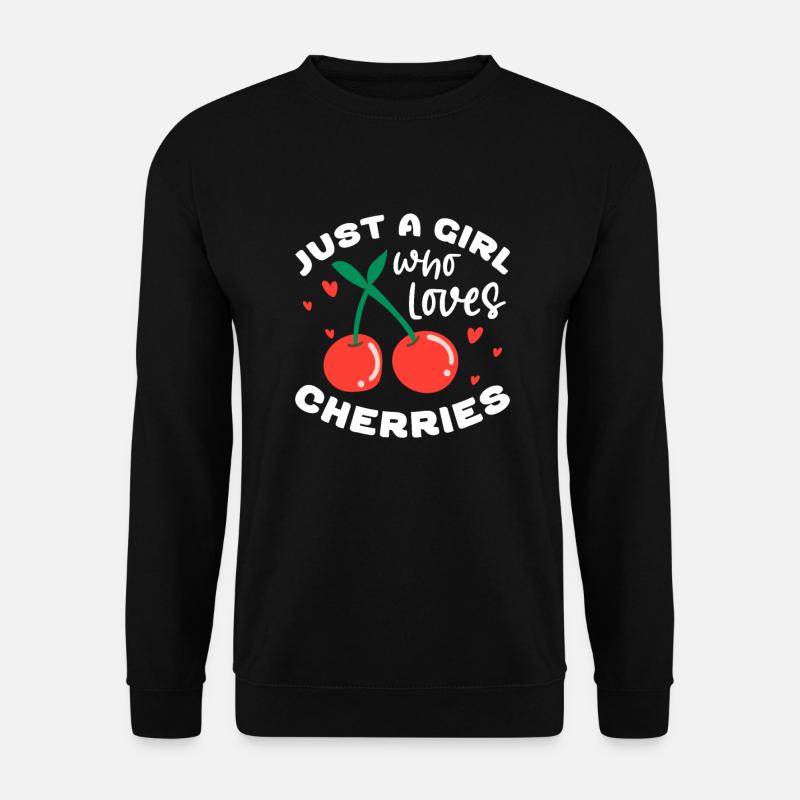 Kirsche Kirschbaum Kirschblüte Frucht Geschenk - Unisex Pullover - Schwarz