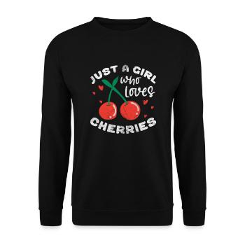 Cerise - Sweat-shirt Unisexe - noir - Devant - Alina (178cm) & Michal (187cm)