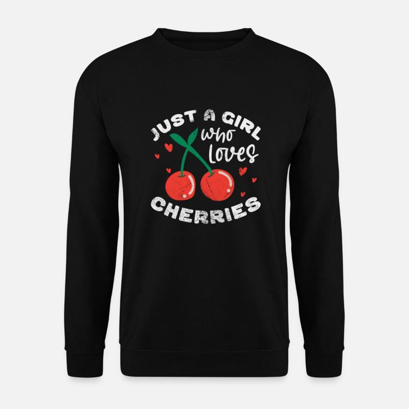 Kirsche - Unisex Pullover - Schwarz