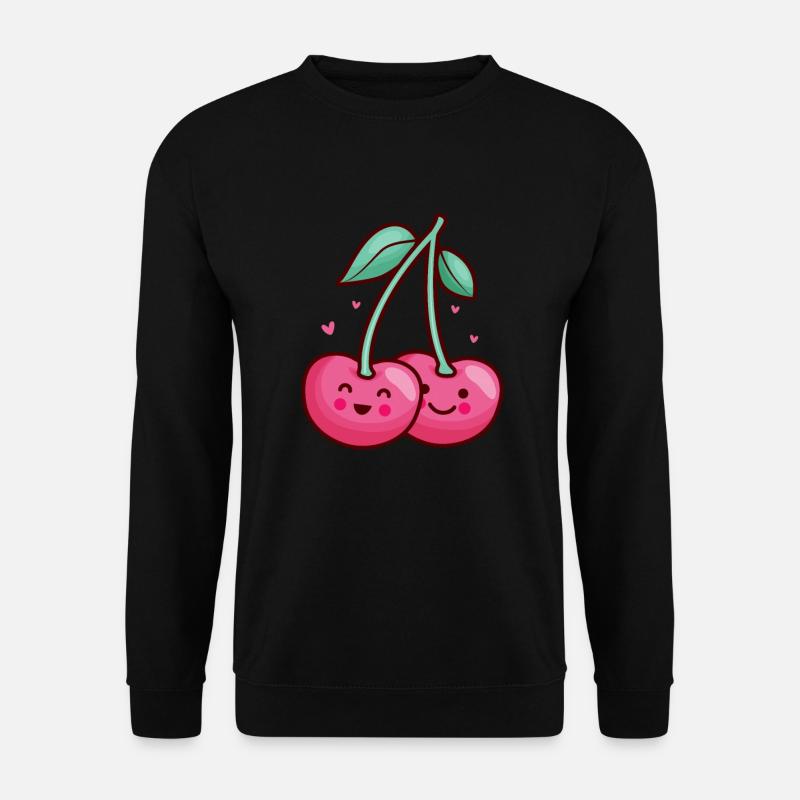 Kirsche Kirschbaum Kirschblüte Frucht Geschenk - Unisex Pullover - Schwarz