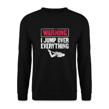 Parkour - Sweat-shirt Unisexe - noir - Devant - Alina (178cm) & Michal (187cm)