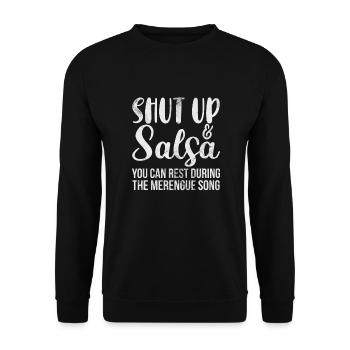 Salsa - Unisex Sweatshirt - black - Front - Alina (178cm) & Michal (187cm)