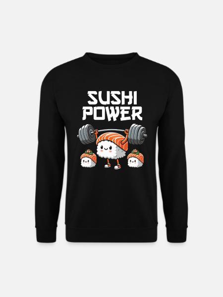 Sushi Essen Japan Nigiri Geschenk - Unisex Pullover - Schwarz