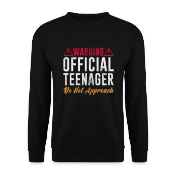 Adolescent - Sweat-shirt Unisexe - noir - Devant - Alina (178cm) & Michal (187cm)