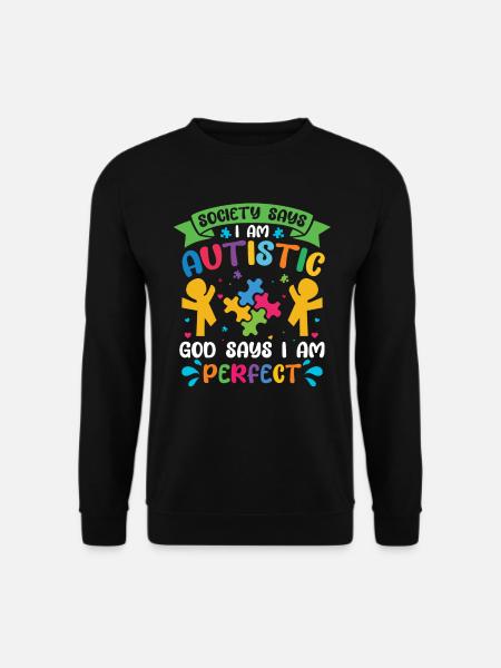 Autismus Awareness Day Autist Geschenk - Unisex Pullover - Schwarz