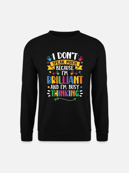 Autism Awareness Day Autistic Gift - Unisex Sweatshirt - black