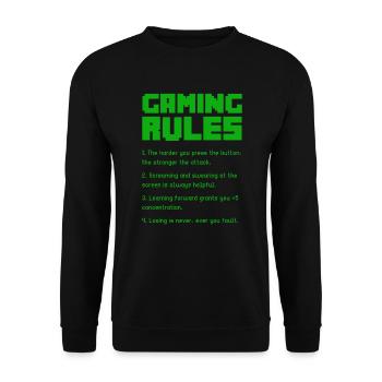 Board Game Board Games Game Night Games Gift - Unisex Sweatshirt - black - Front - Alina (178cm) & Michal (187cm)
