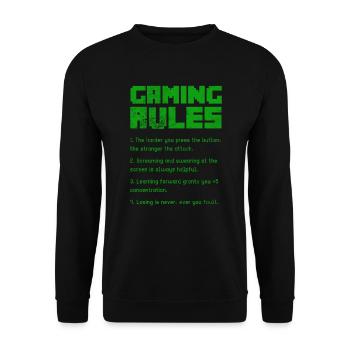 Brettspiel - Unisex Pullover - Schwarz - Vorne - Alina (178cm) & Michal (187cm)
