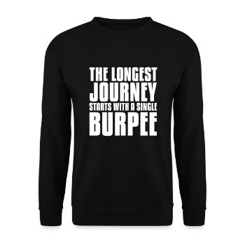 Burpees Fitness Burpee Cadeau de musculation - Sweat-shirt Unisexe - noir - Devant - Alina (178cm) & Michal (187cm)