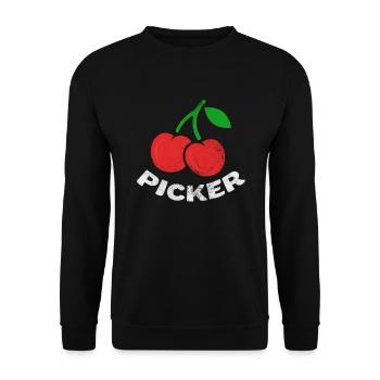 Cerise - Sweat-shirt Unisexe - noir - Devant - Alina (178cm) & Michal (187cm)
