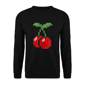Cerise - Sweat-shirt Unisexe - noir - Devant - Alina (178cm) & Michal (187cm)