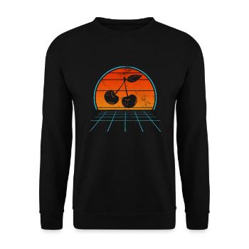 Cherry - Unisex Sweatshirt - black - Front - Alina (178cm) & Michal (187cm)