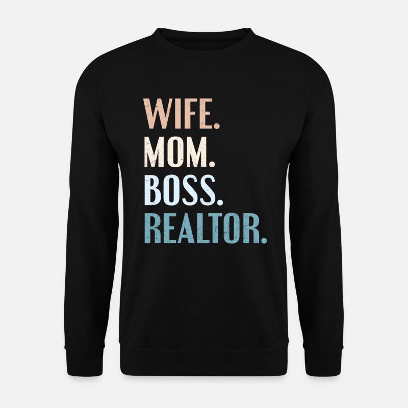 Immobilienmakler - Unisex Pullover - Schwarz