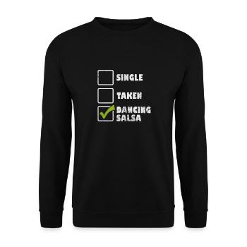 Salsa - Unisex Sweatshirt - black - Front - Alina (178cm) & Michal (187cm)