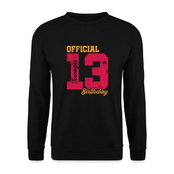 Adolescent - Sweat-shirt Unisexe - noir - Devant - Alina (178cm) & Michal (187cm)