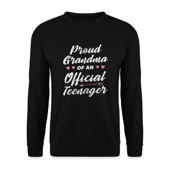 Adolescent - Sweat-shirt Unisexe - noir - Devant - Alina (178cm) & Michal (187cm)