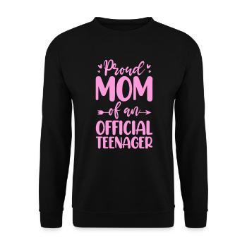 Teenager Teenie Teen Teens Teeny Geschenk - Unisex Pullover - Schwarz - Vorne - Alina (178cm) & Michal (187cm)