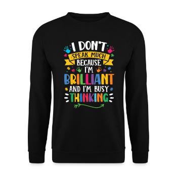 Autisme - Sweat-shirt Unisexe - noir - Devant - Alina (178cm) & Michal (187cm)