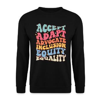 Autisme - Sweat-shirt Unisexe - noir - Devant - Alina (178cm) & Michal (187cm)