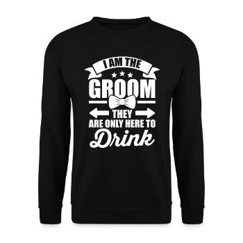 Enterrement de vie de jeune fille et de jeune fille - Sweat-shirt Unisexe - noir - Devant - Alina (178cm) & Michal (187cm)
