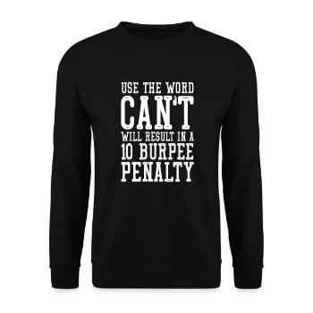 Burpees Fitness Burpee Cadeau de musculation - Sweat-shirt Unisexe - noir - Devant - Alina (178cm) & Michal (187cm)