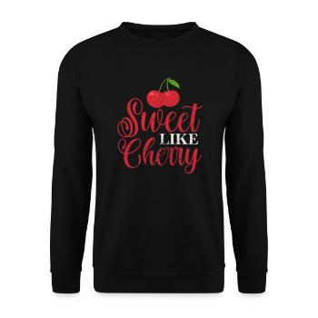 Cerise - Sweat-shirt Unisexe - noir - Devant - Alina (178cm) & Michal (187cm)