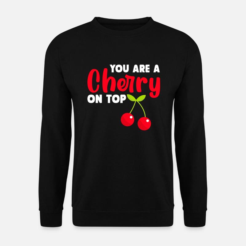 Kirsche Kirschbaum Kirschblüte Frucht Geschenk - Unisex Pullover - Schwarz