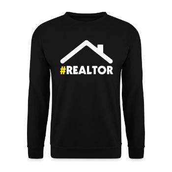 Agent immobilier Agent immobilier Cadeau d’agent immobilier - Sweat-shirt Unisexe - noir - Devant - Alina (178cm) & Michal (187cm)