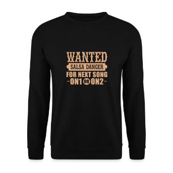 Salsa Dancing Cuba Dance Latino Dance Class Gift - Unisex Sweatshirt - black - Front - Alina (178cm) & Michal (187cm)