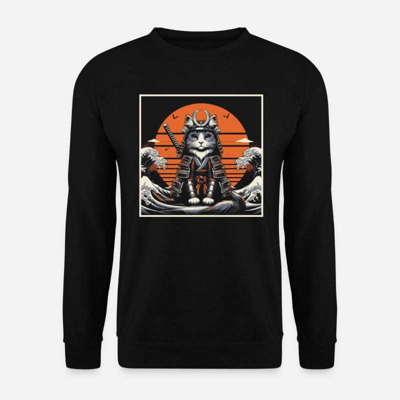 Samurai Ronin Schwertkampf Krieger Geschenk - Unisex Pullover - Schwarz