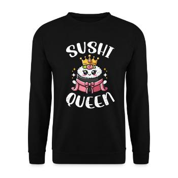 Sushi - Unisex Pullover - Schwarz - Vorne - Alina (178cm) & Michal (187cm)