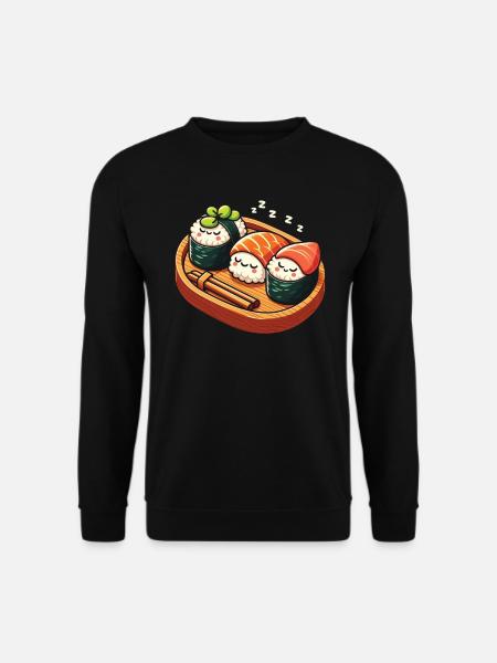 Sushi Essen Japan Nigiri Geschenk - Unisex Pullover - Schwarz