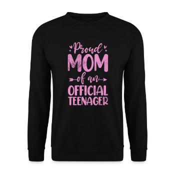 Adolescent - Sweat-shirt Unisexe - noir - Devant - Alina (178cm) & Michal (187cm)