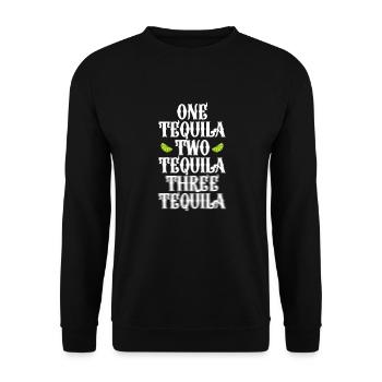 Tequila Sunrise Booze Party Mexico Gift - Unisex Sweatshirt - black - Front - Alina (178cm) & Michal (187cm)