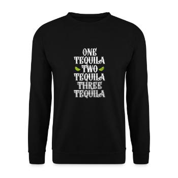 Tequila - Unisex Sweatshirt - black - Front - Alina (178cm) & Michal (187cm)