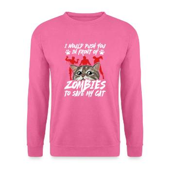 Zombie Zombie-Jäger Zombieapokalypse Geschenk - Unisex Pullover - Pink - Vorne