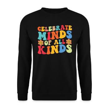 Autisme - Sweat-shirt Unisexe - noir - Devant - Alina (178cm) & Michal (187cm)