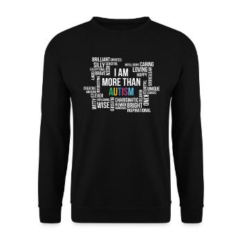 Autisme - Sweat-shirt Unisexe - noir - Devant - Alina (178cm) & Michal (187cm)