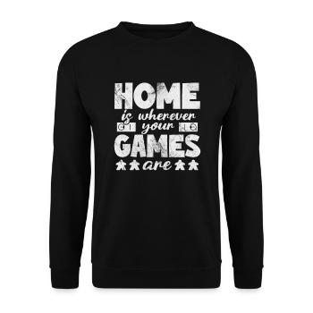 Brettspiel - Unisex Pullover - Schwarz - Vorne - Alina (178cm) & Michal (187cm)
