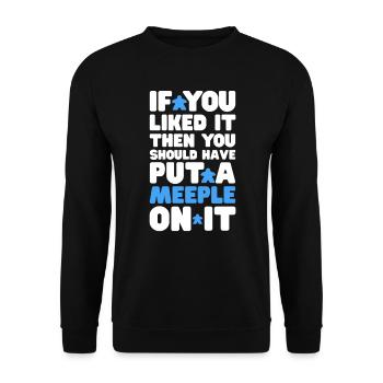 Board Game Board Games Game Night Games Gift - Unisex Sweatshirt - black - Front - Alina (178cm) & Michal (187cm)