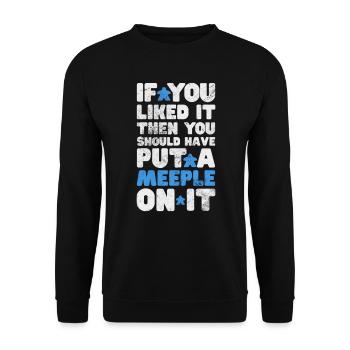 Board game - Unisex Sweatshirt - black - Front - Alina (178cm) & Michal (187cm)