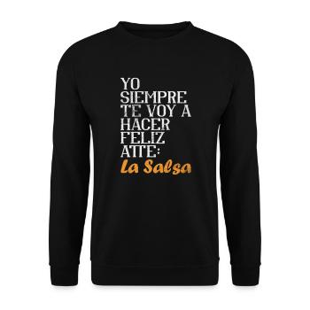 Salsa - Unisex Sweatshirt - black - Front - Alina (178cm) & Michal (187cm)