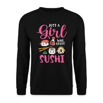 Sushi - Unisex Pullover - Schwarz - Vorne - Alina (178cm) & Michal (187cm)